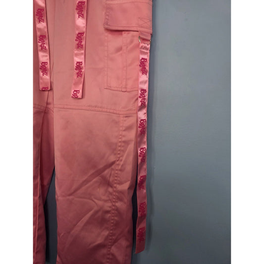 Dolls Kill Bratz Pink Satin Cargo Pants Small Baggy Pants Y2k 2000 Rare