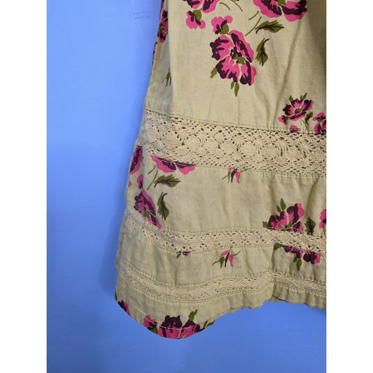 Matilda Jane Girls Size 6 Imagination Yellow Floral Tunic Make Believe Fall 2017