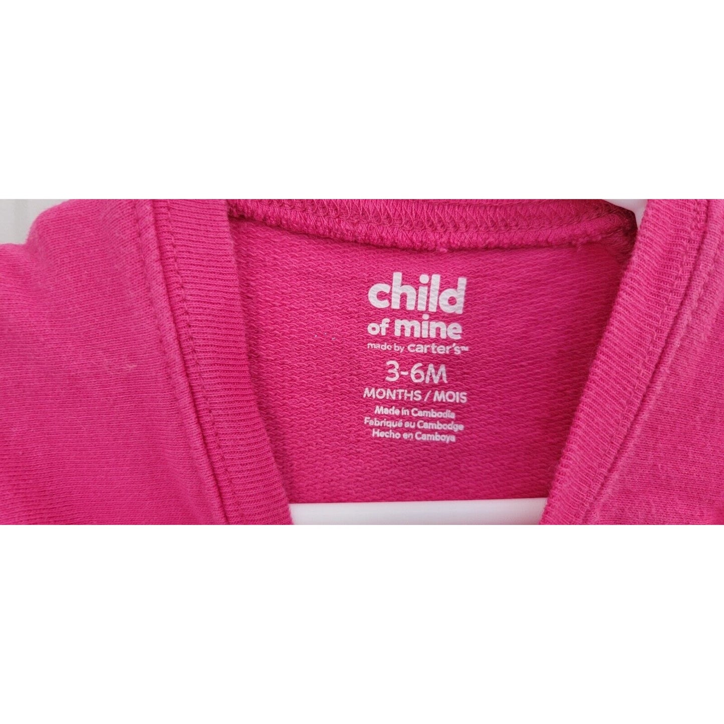 Girls Child Of Mine Pink Little Sister Long Sleeve Shirt Sizr 3-6 Months