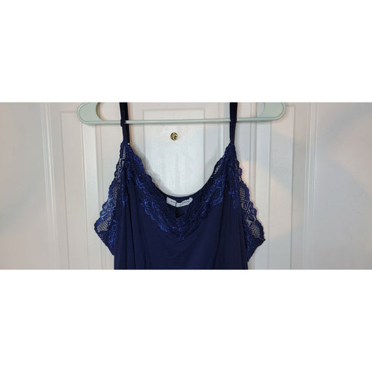 Kate Kasin NWOT Navy Blue Lace Tank Size 3XL