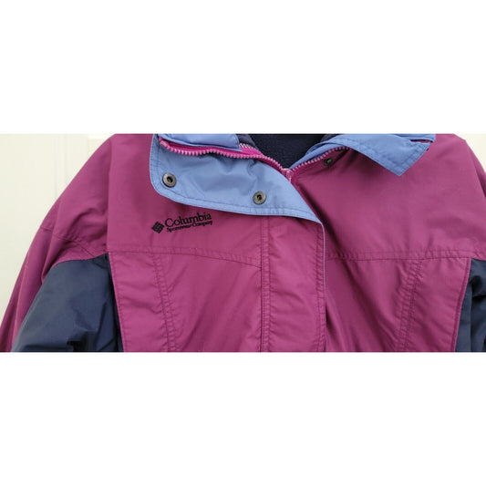 Kids Columbia Bugaboo Winter Coat Purple/Navy Blue Size 14/16