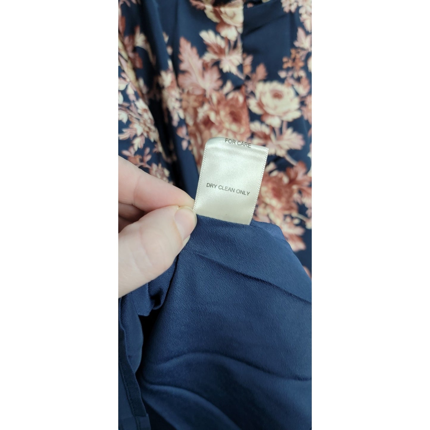 NWT Altar'd State Size XXL Navy Blue Floral Dress With Cut Outs Open Back Zipper