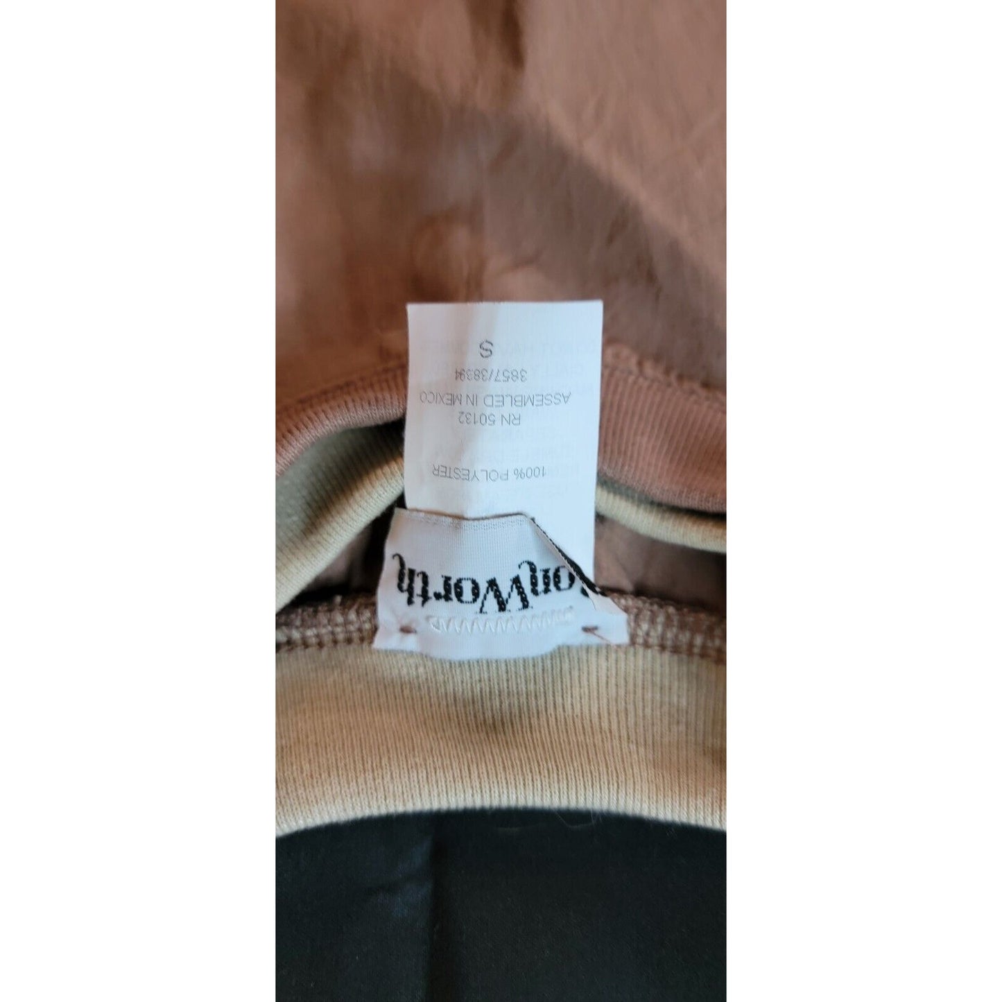 Bonworth 2 Piece Outfit Brown With Floral Embroidered Size Small, Top NWT