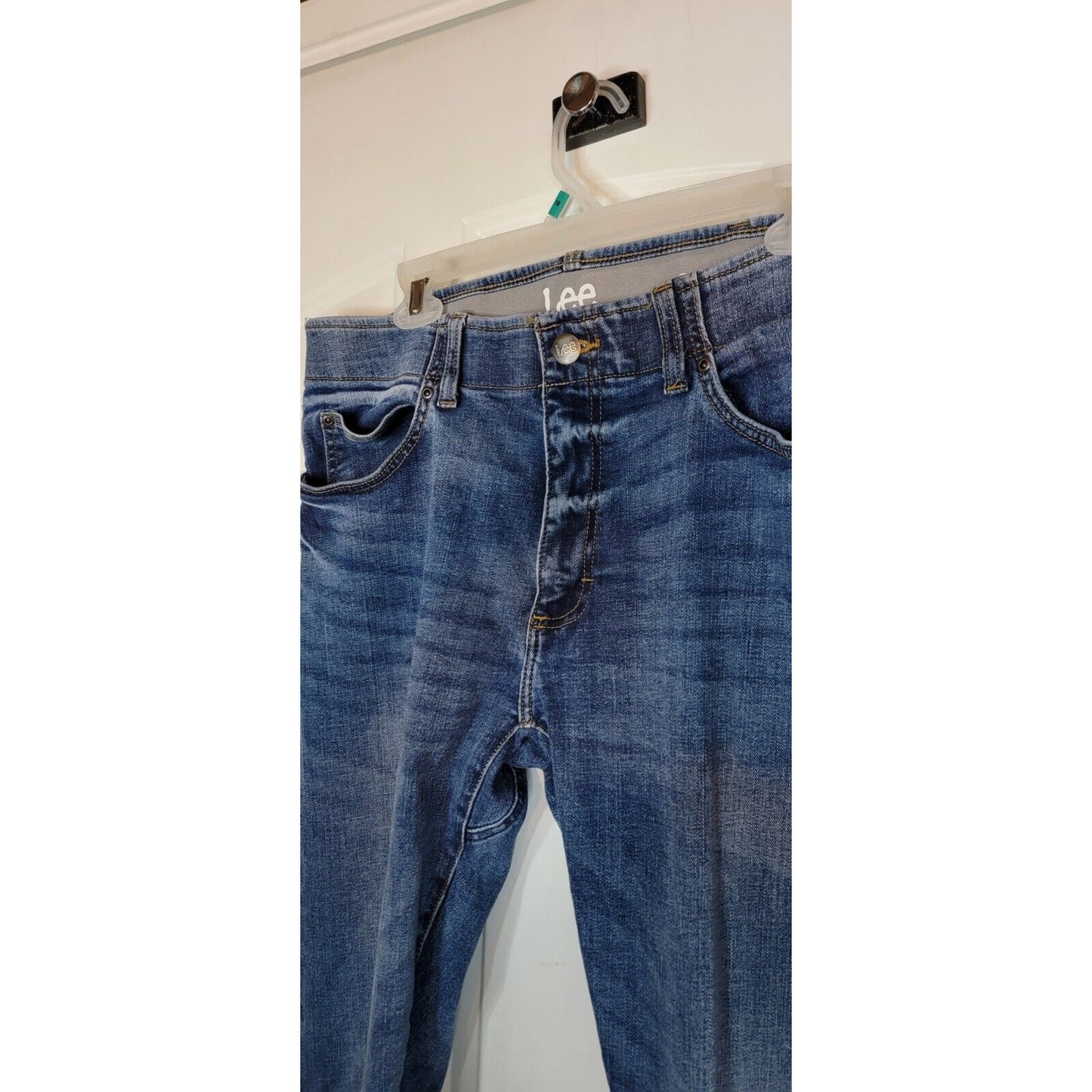 Mens Lee Slim Straight Jeans 36x34