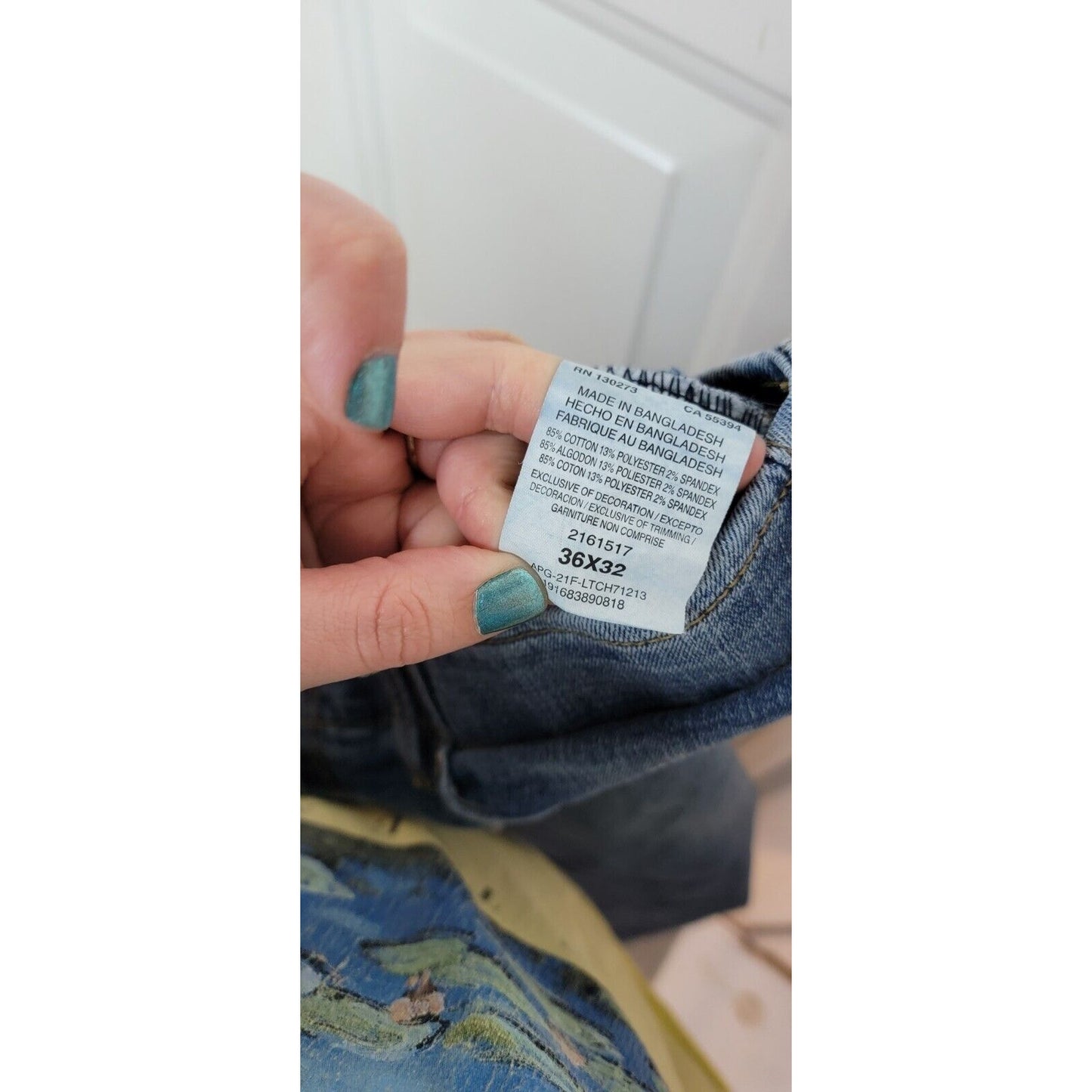Mens Lee Slim Straight Jeans 36x34