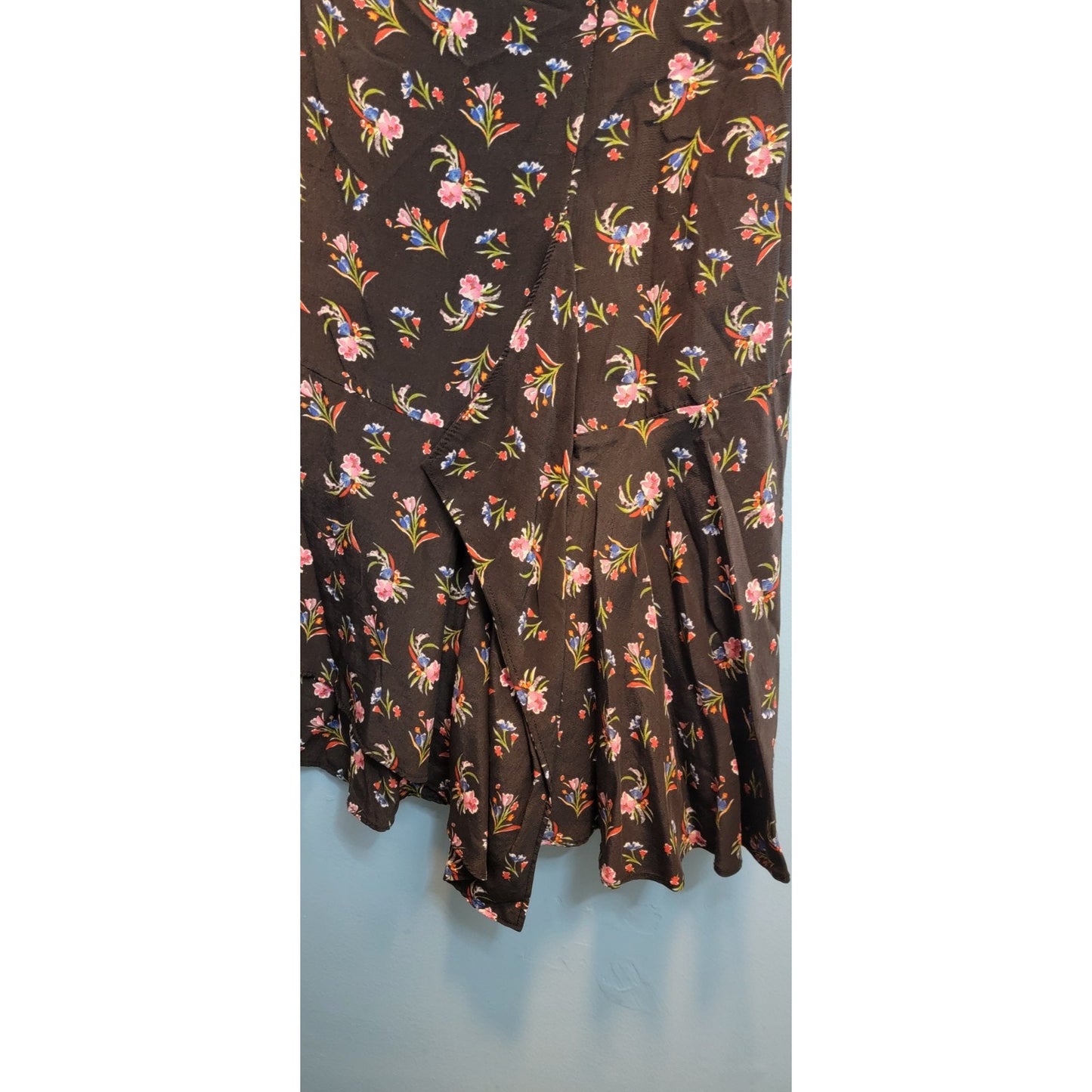 Rent The Runway Thakoon Collective Black Floral Slip Mini Dress Womens 14