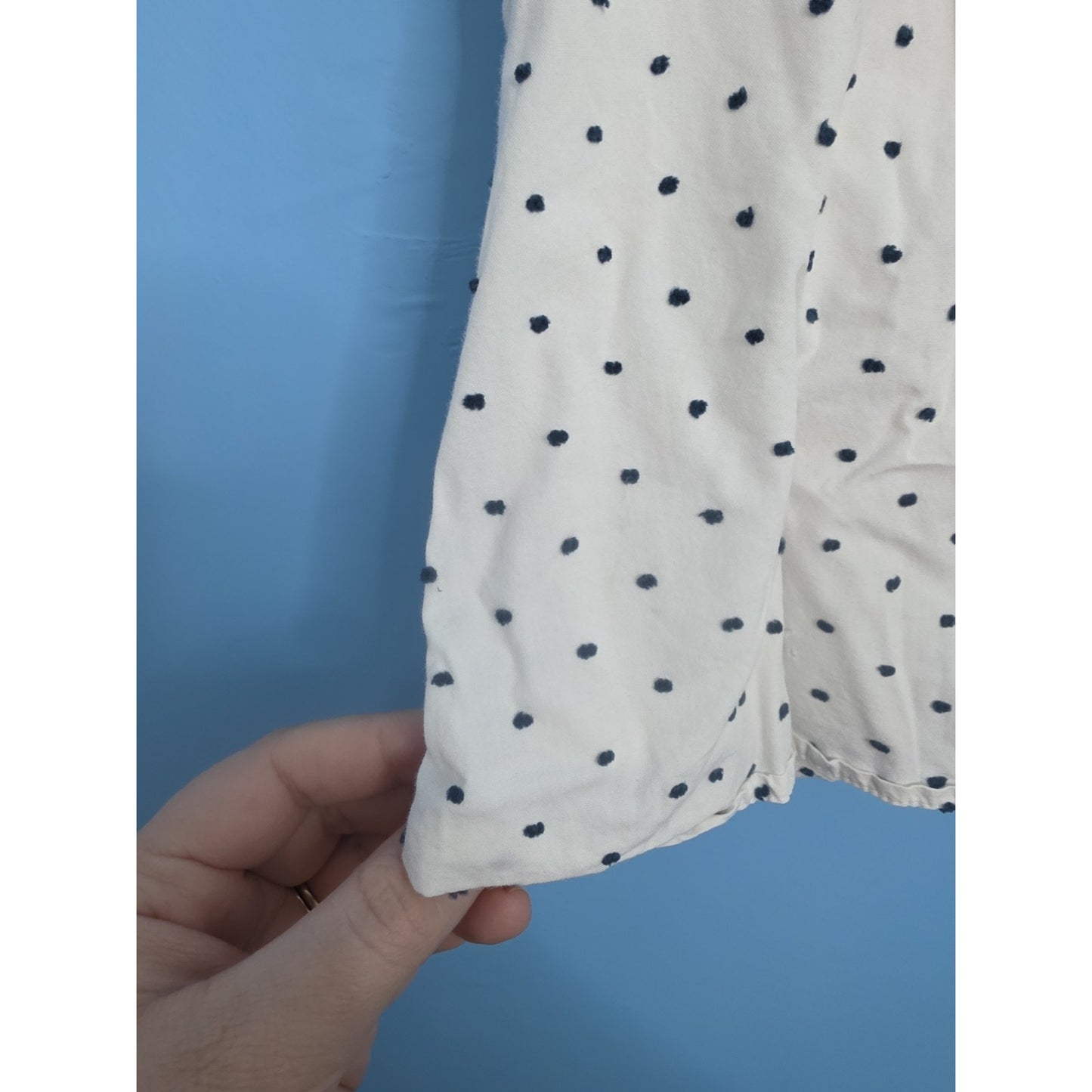 Matilda Jane White Polka Dot Top Size 4