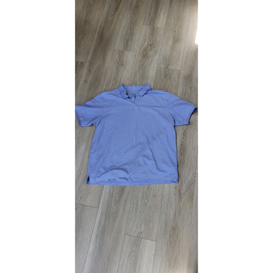 Mens Purple Hathaway Polo Short Sleeve 3 Button Shirt Size XXL
