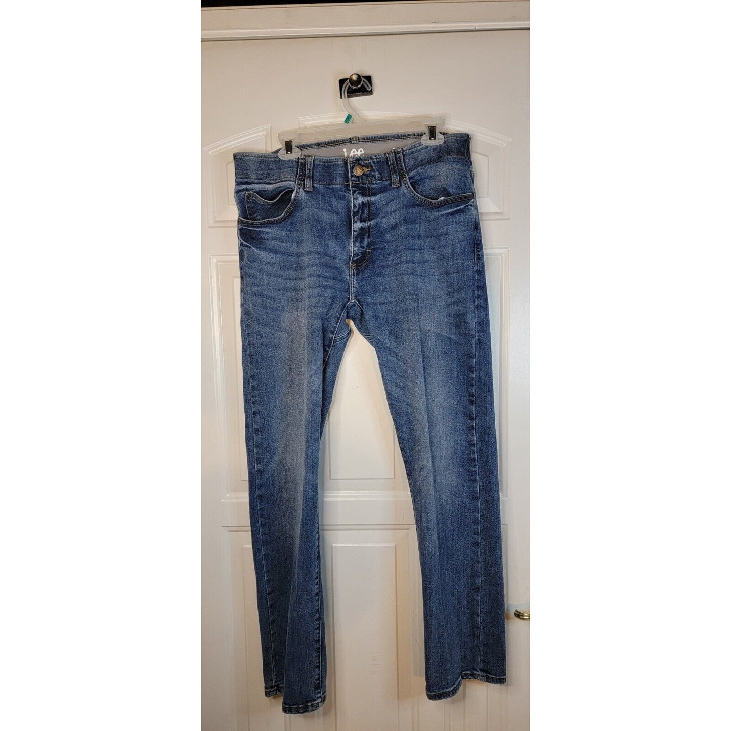 Mens Lee Slim Straight Jeans 36x34