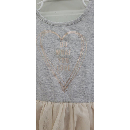 Girls Old Navy Tulle Bottom Dress "Do What You Love" Size 4T