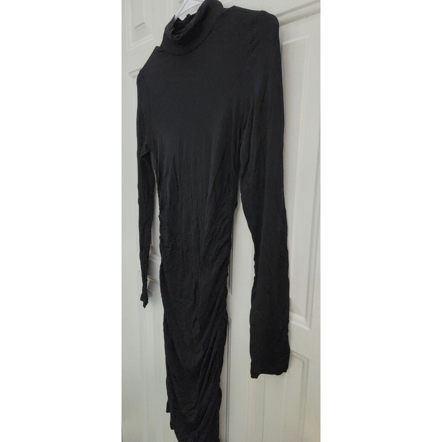 Women's Black Bodycon Lonh Sleeve Fensace Dress NWOT Size Small