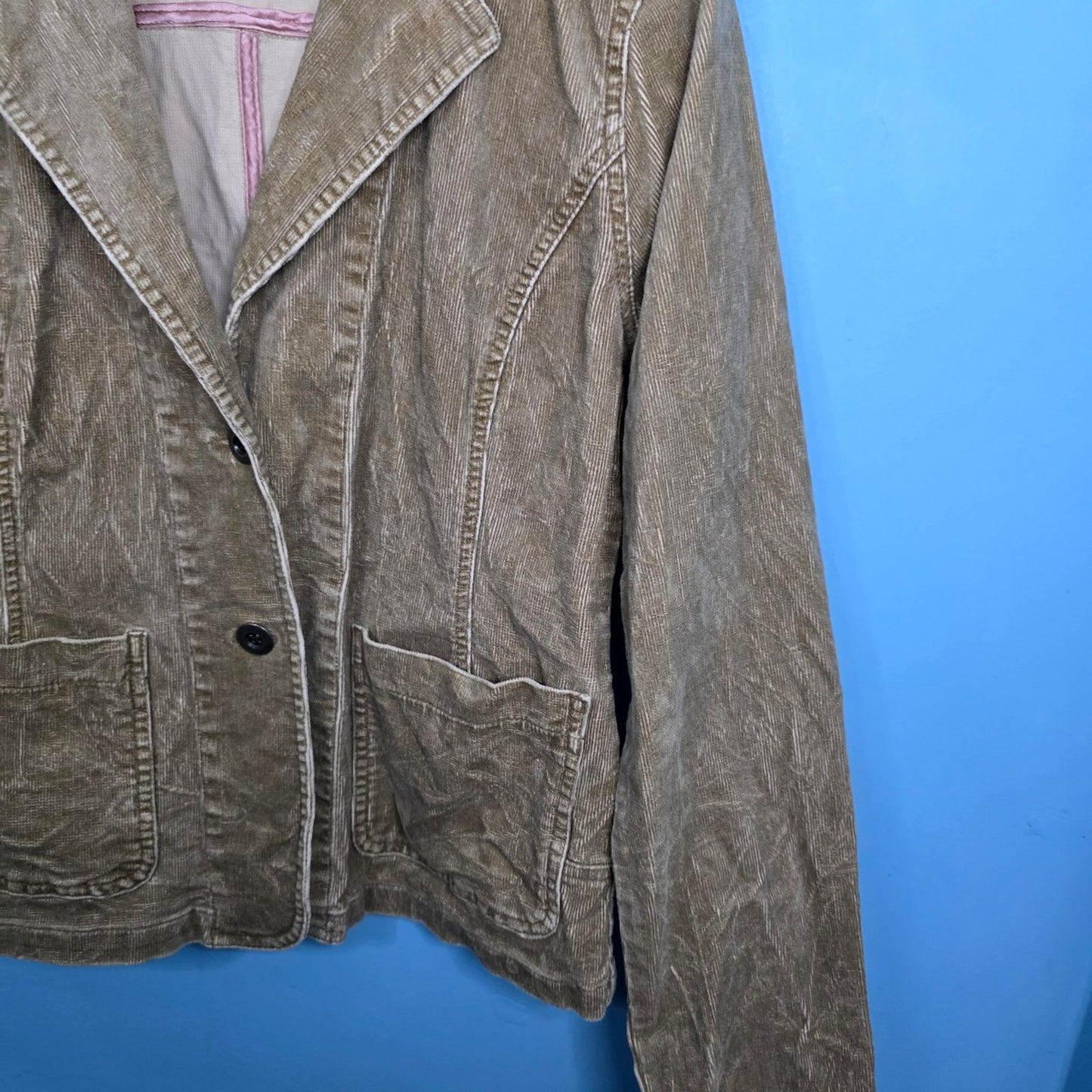 Y2K American Eagle Outfitters Women’s Corduroy Blazer Jacket Size Large