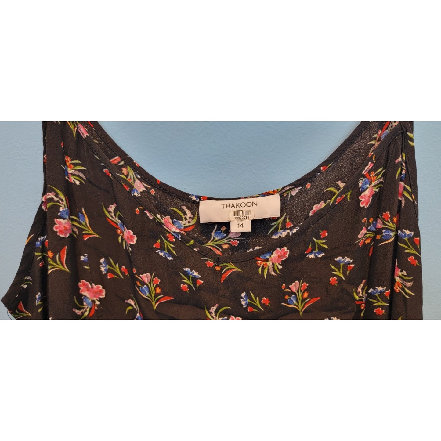 Rent The Runway Thakoon Collective Black Floral Slip Mini Dress Womens 14