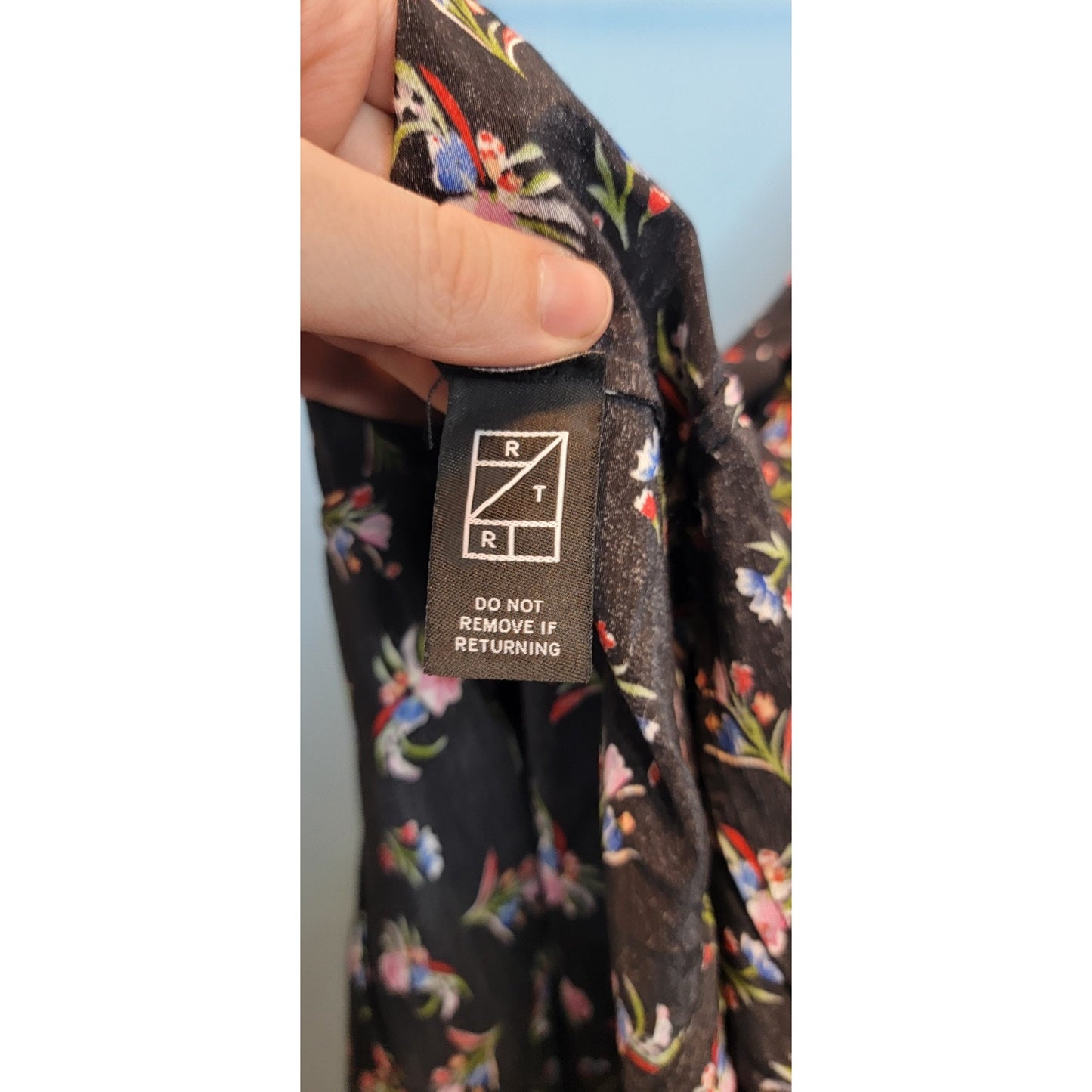Rent The Runway Thakoon Collective Black Floral Slip Mini Dress Womens 14