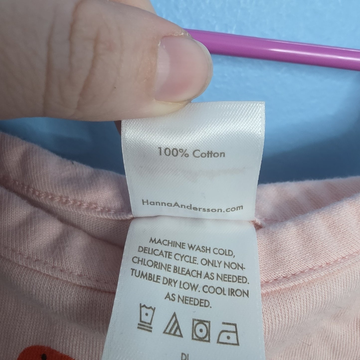 Hanna Andersson Fruit Pink Strawberry Cami Top Girls Size 130/8