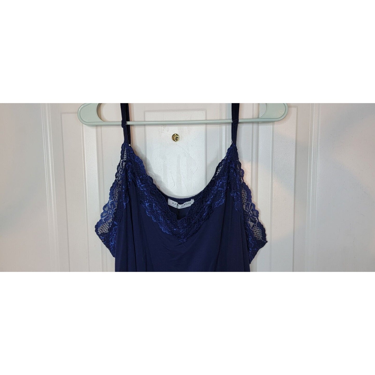 Kate Kasin NWOT Navy Blue Lace Tank Size 3XL