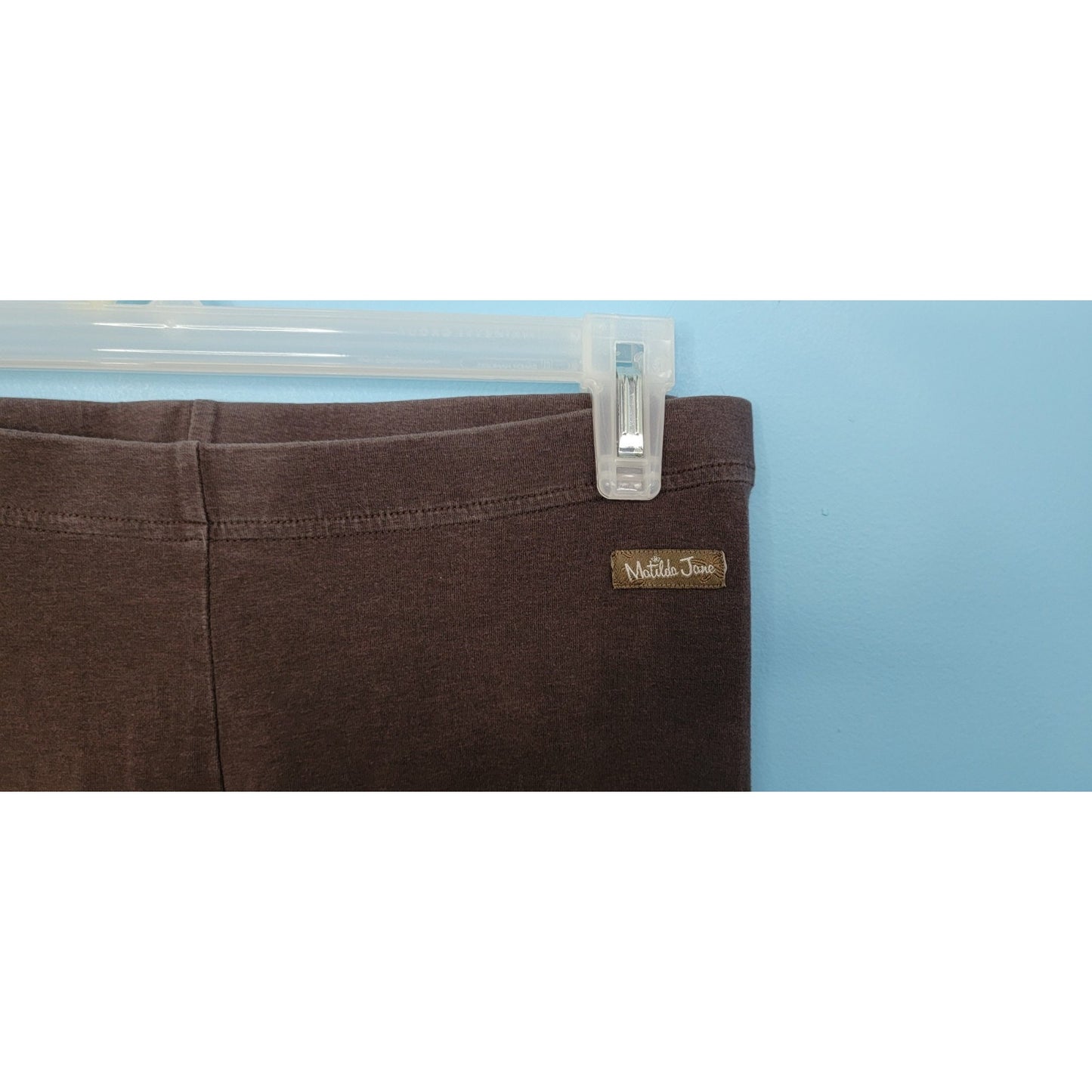 Matilda Jane Brown Pants Ruffle Ankles Size 16 Small Stain On Leg