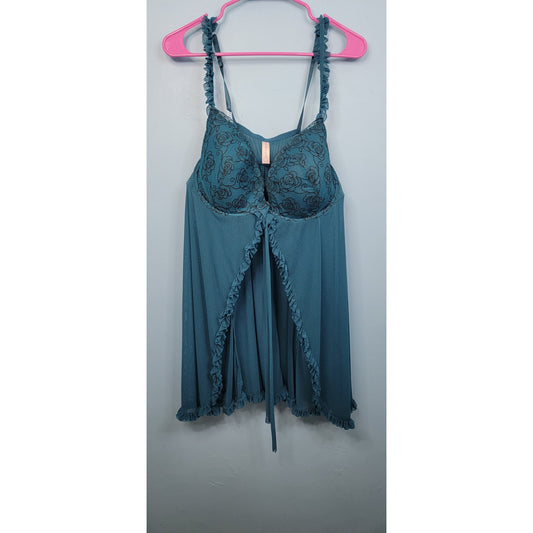 Cacique 22/24 Underwire Padded Lingerie in Turquoise
