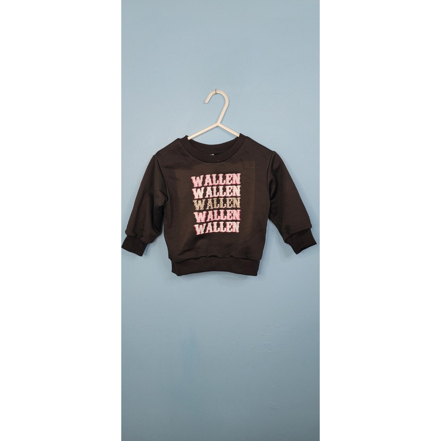 Baby 6-9 Months Black Morgan Wallen Long Sleeve Sweatshirt