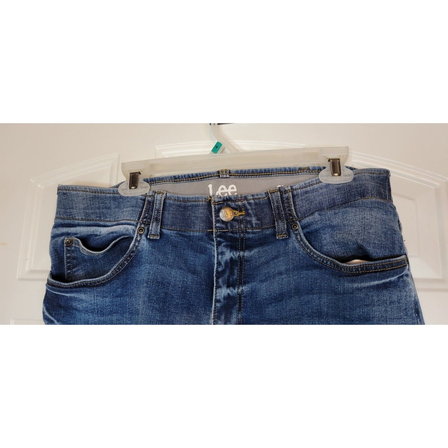 Mens Lee Slim Straight Jeans 36x34