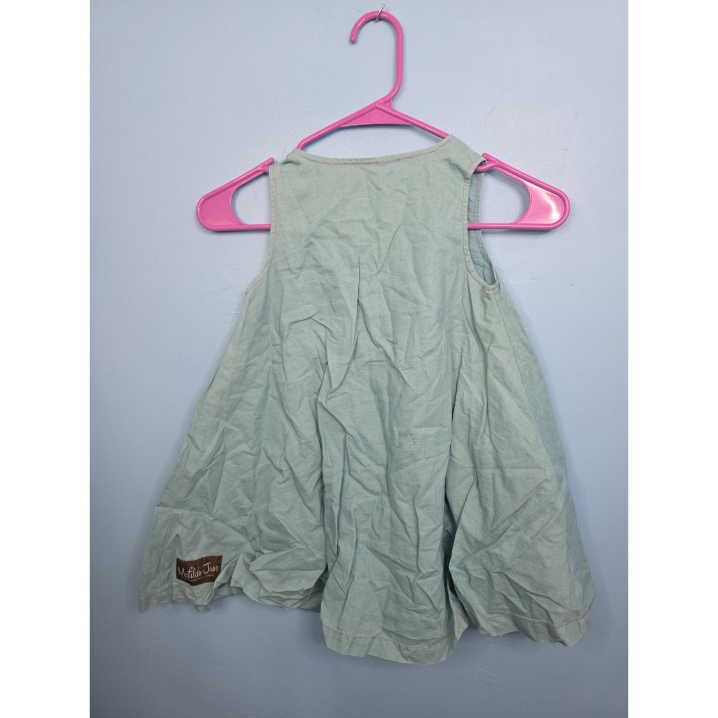 Matilda Jane Paint By Numbers All Wrapped Up Bow Dress Linen Tween Size 6