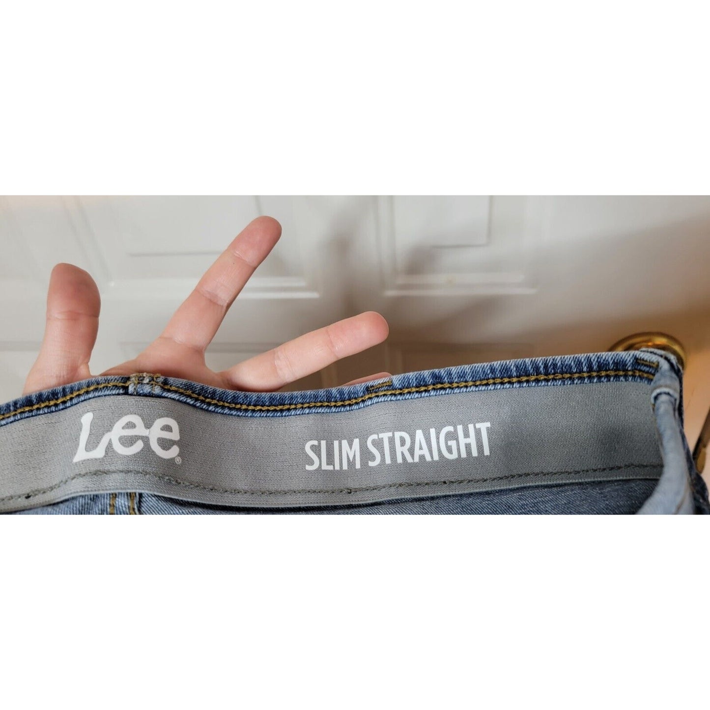 Mens Lee Slim Straight Jeans 36x34