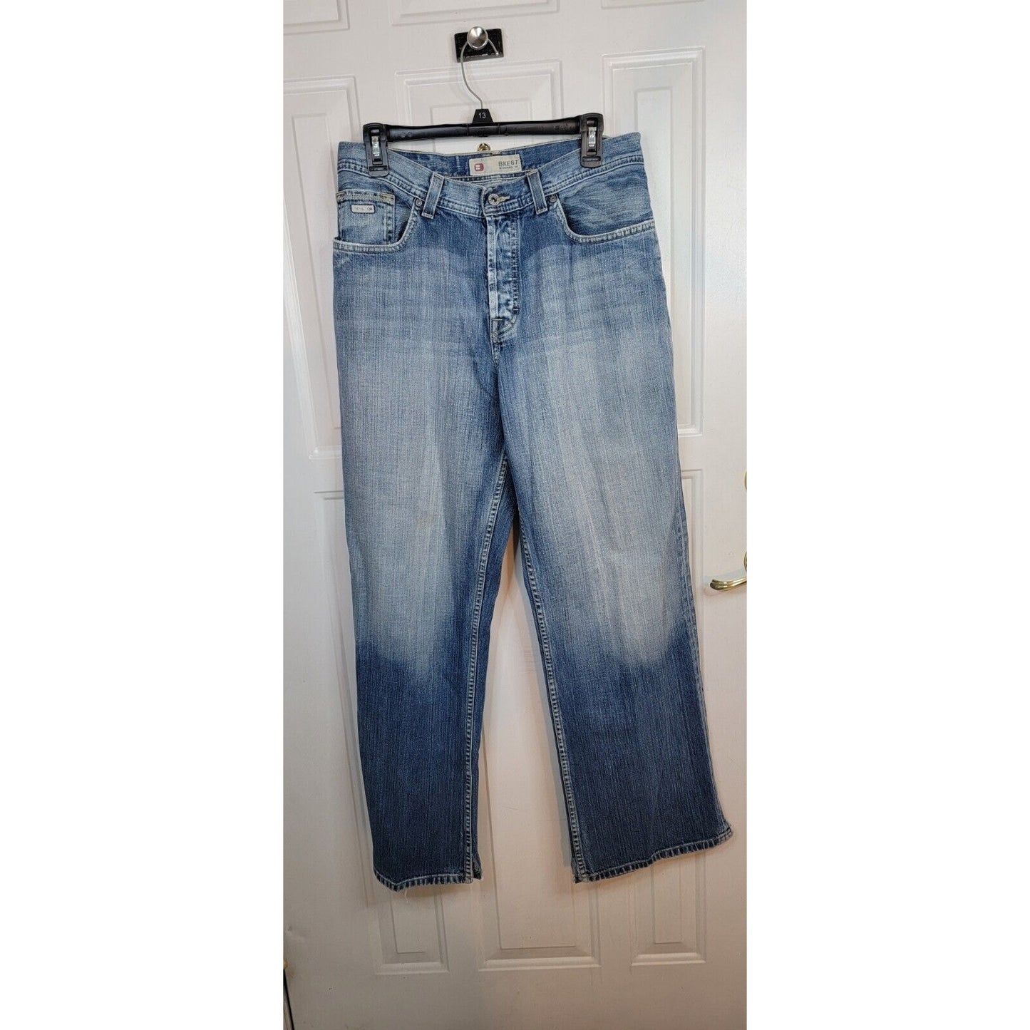 Mens Light Wash Buckle BKE Jeans Size 32R