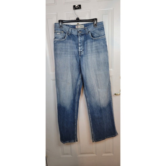 Mens Light Wash Buckle BKE Jeans Size 32R