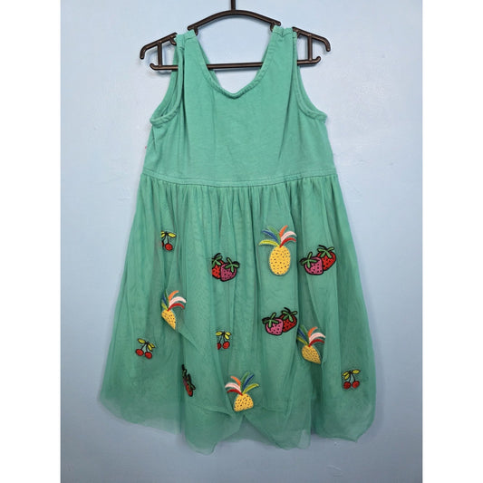 HANNA ANDERSSON TULLE EMBROIDERED FRUIT TANK DRESS GIRLS 110/5