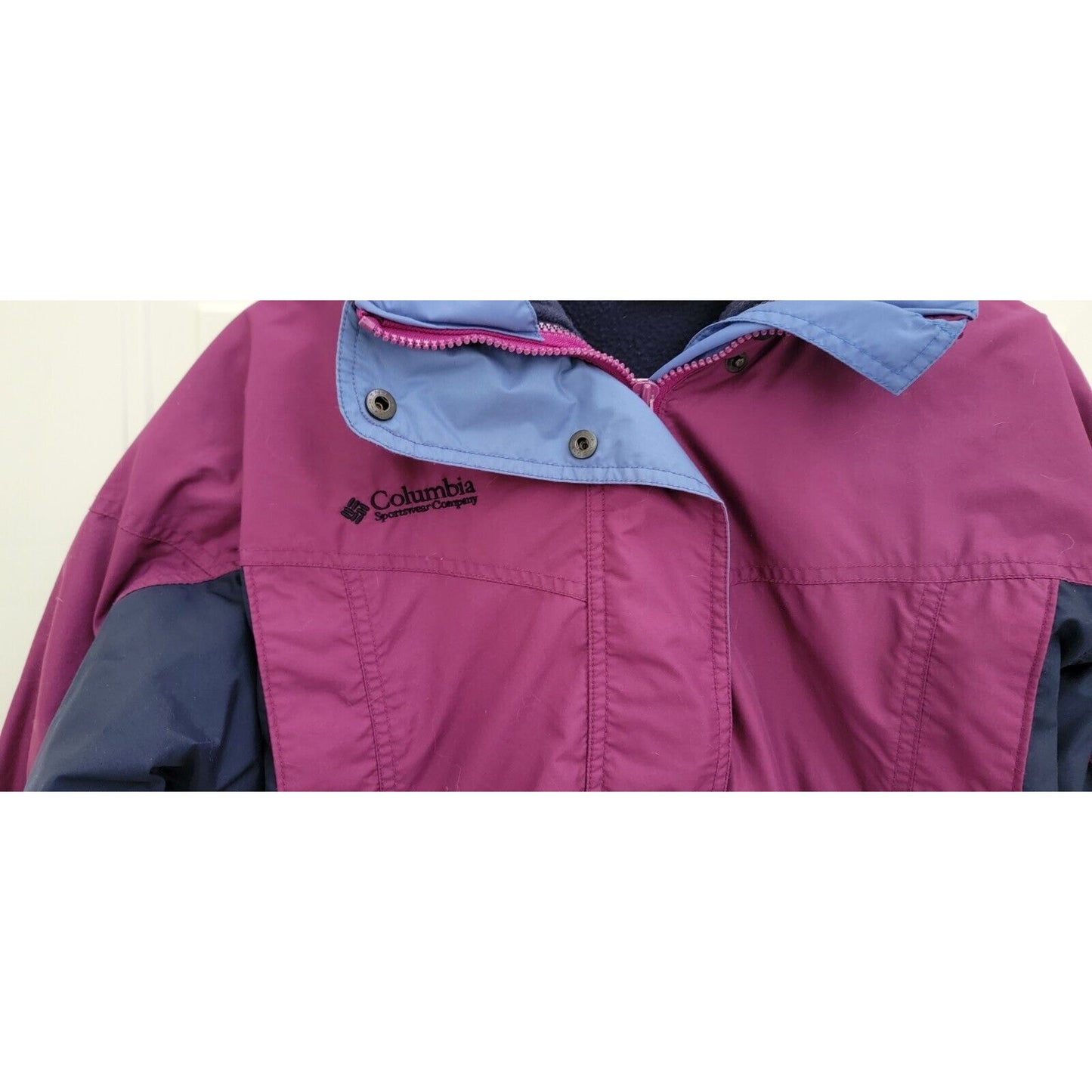 Kids Columbia Bugaboo Winter Coat Purple/Navy Blue Size 14/16