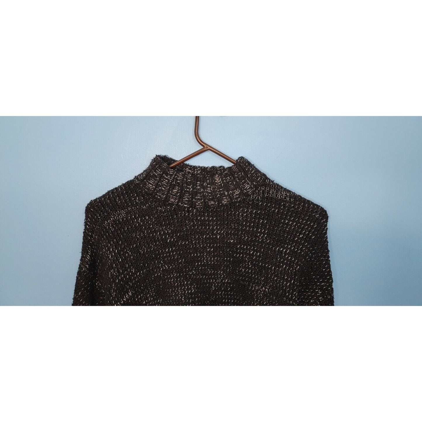 SO Knit Cropped Flash Sweater Black Women's Size S Chunky Knit