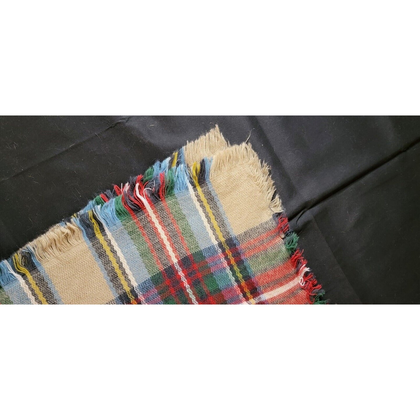 Oversize Woven Plaid Blanket Scarf/Wrap Red/Tan/Multi Shawl Highlander Farmhouse