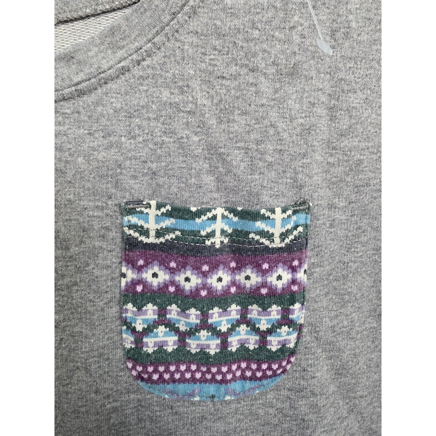 Tea Collection Dress Size 7 EUC Gray With Purple Print Skirt