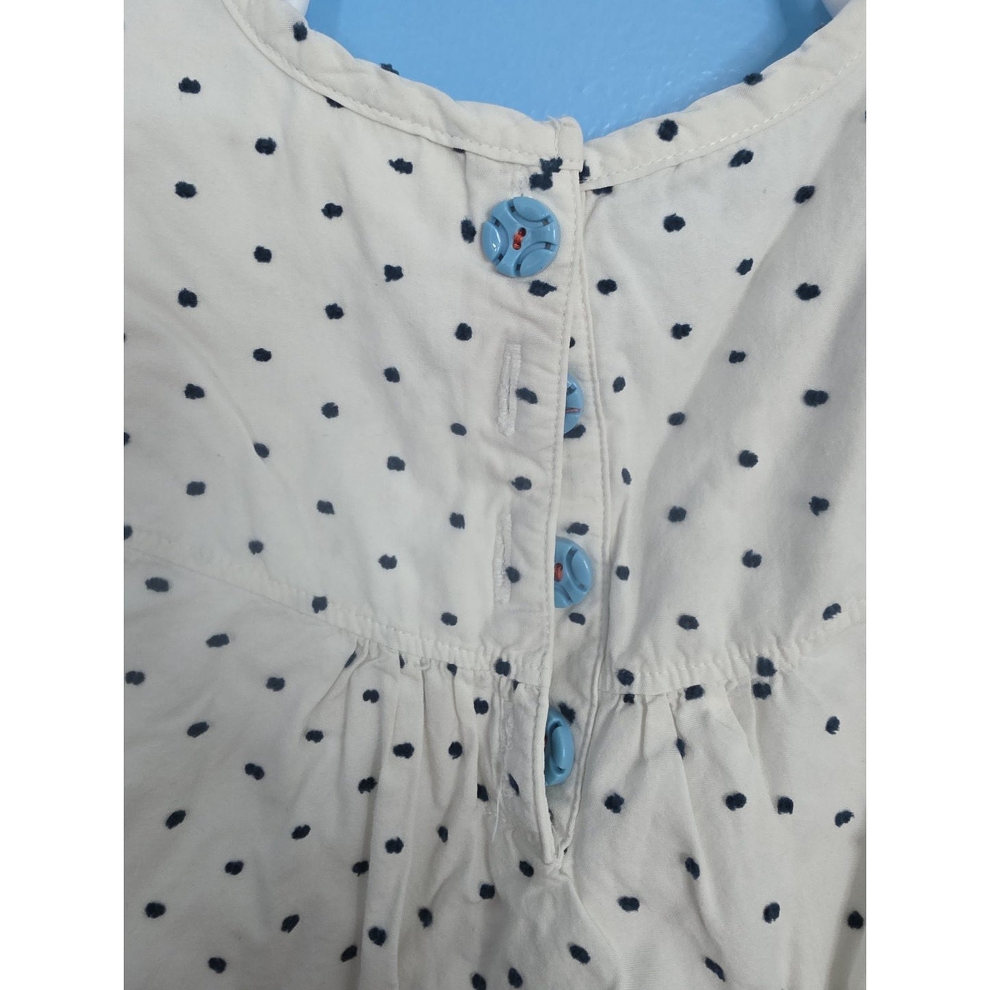 Matilda Jane White Polka Dot Top Size 4