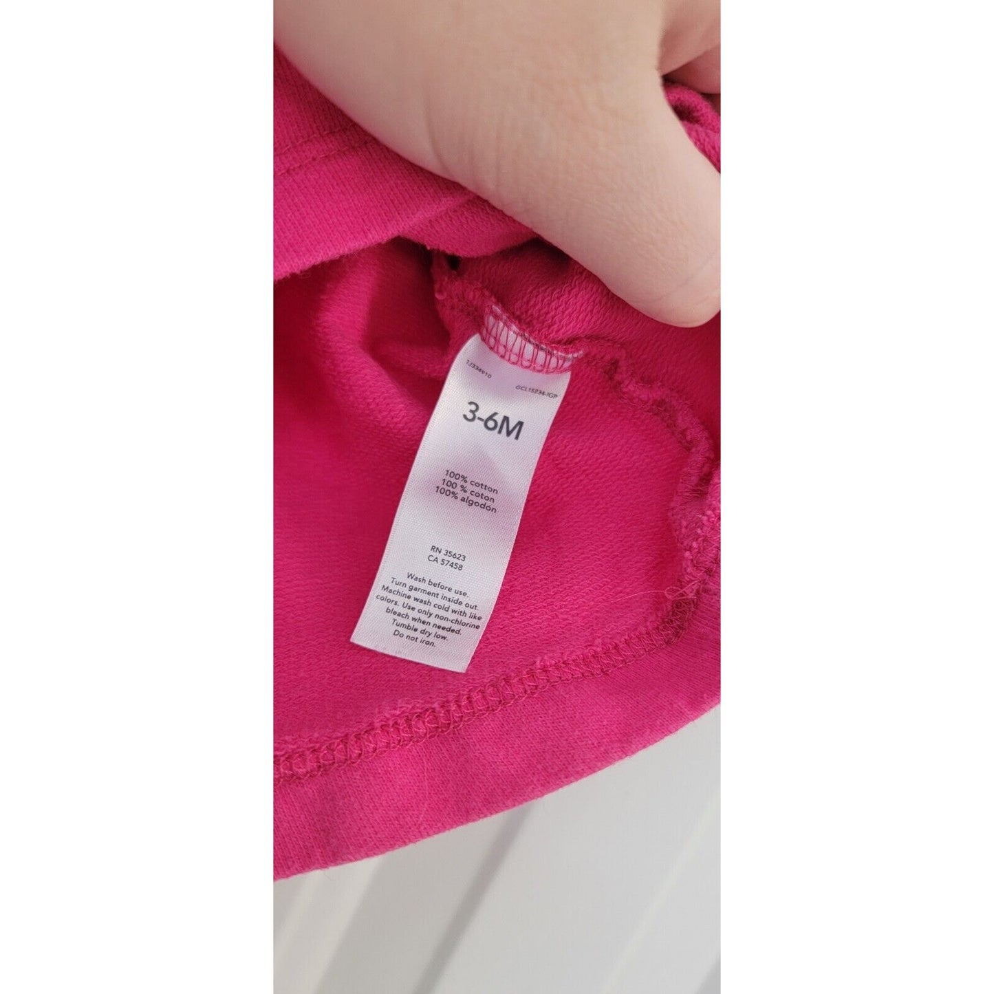 Girls Child Of Mine Pink Little Sister Long Sleeve Shirt Sizr 3-6 Months