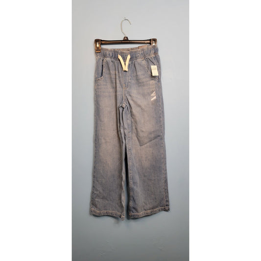 Gap Denim Kids Easy Pull On Wide Leg Jeans Size Large, New With Tags