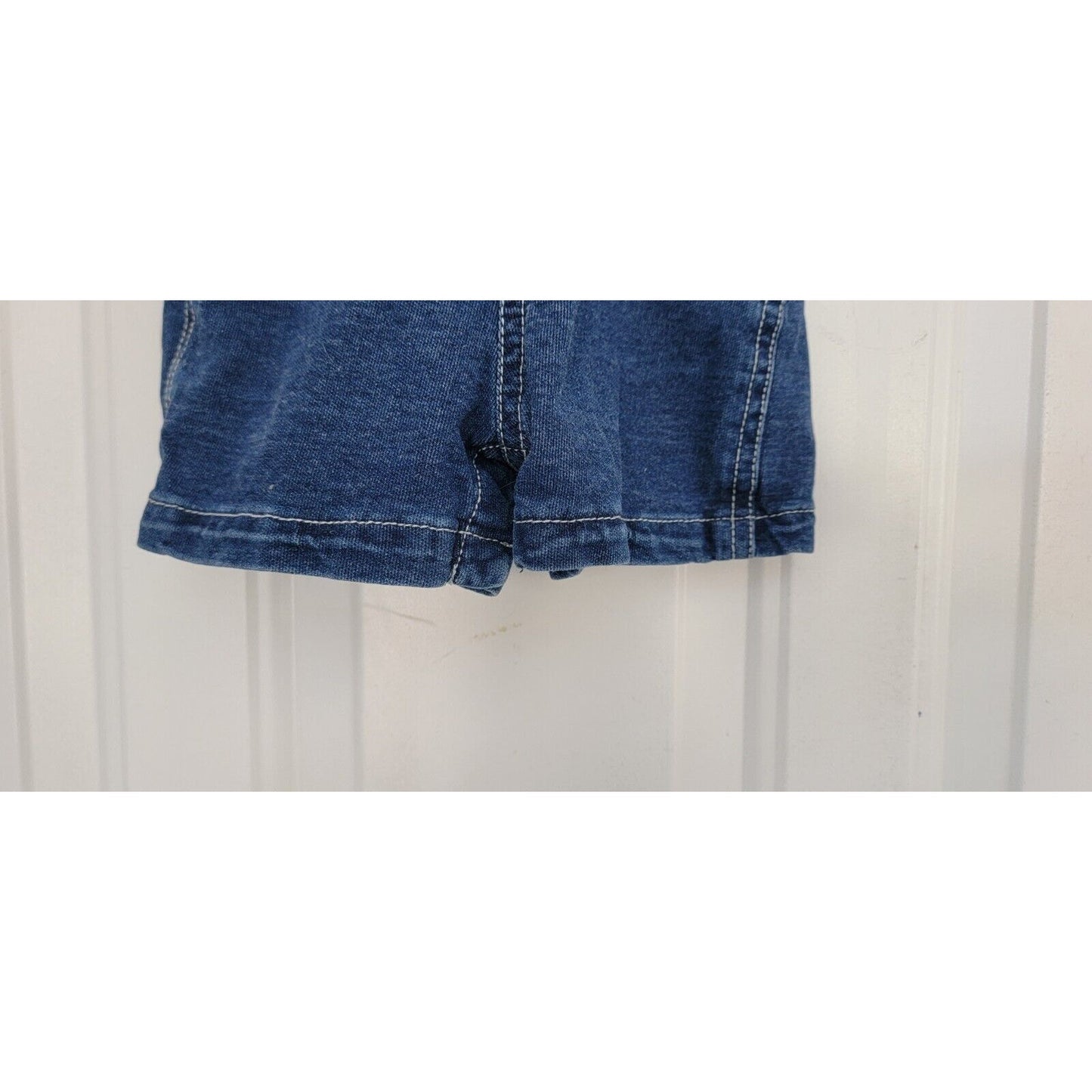 Baby Faded Glory Denim Shortalls Size 6-9 Months