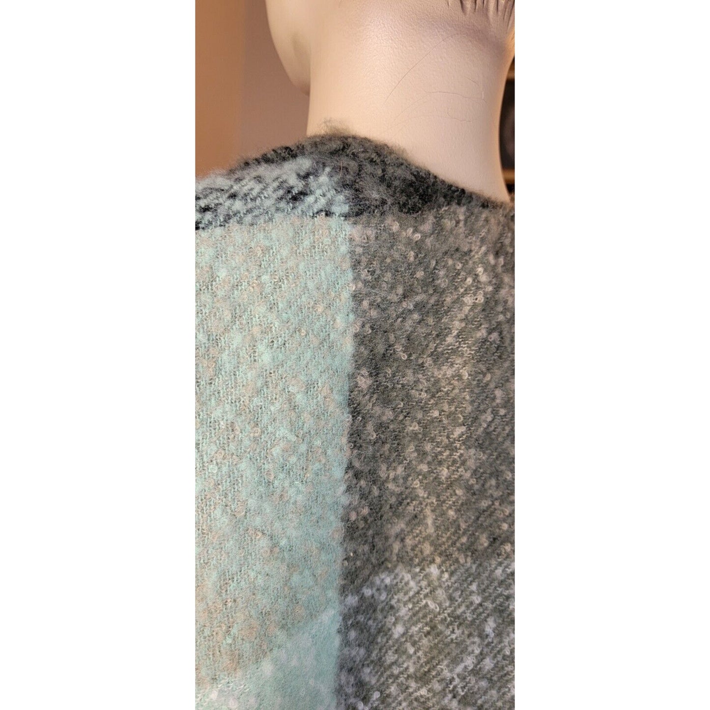 Green And Black James Paul Soft Shawl Kimono, NWT