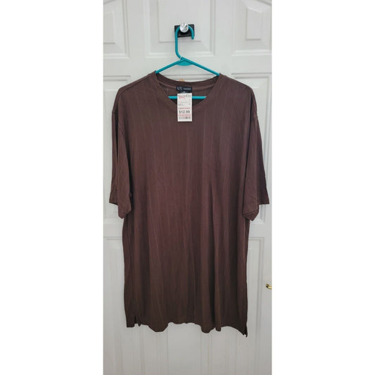Mens Mazzoni Brown Round Neck Size 2X, NWT