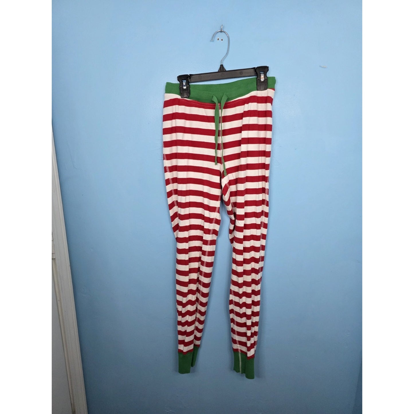 Hanna Andersson Women's Red Striped 2 Pc Pajama Set Size Small Top & Pants