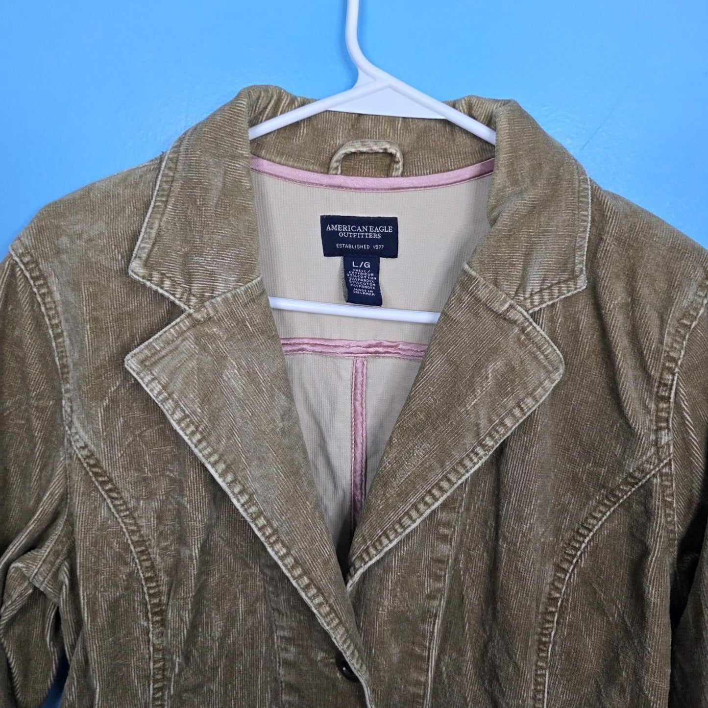 Y2K American Eagle Outfitters Women’s Corduroy Blazer Jacket Size Large