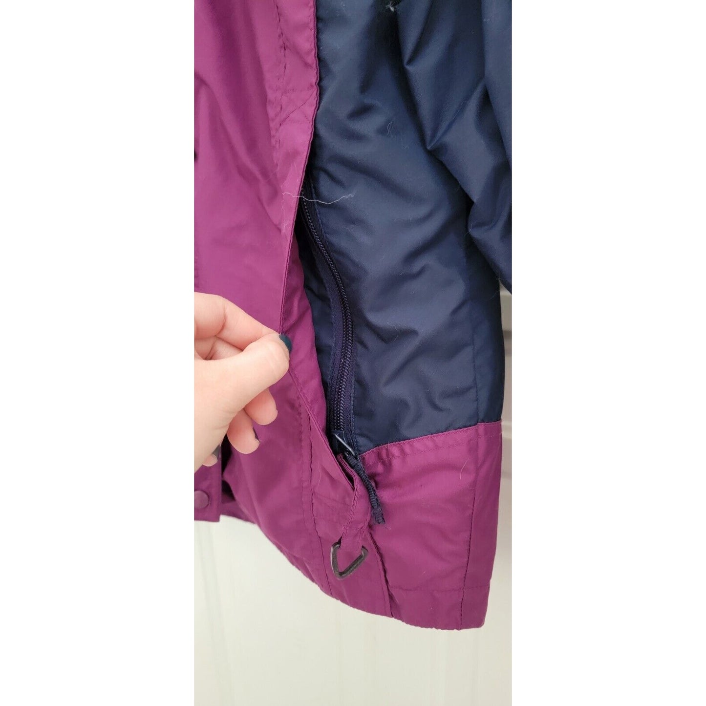 Kids Columbia Bugaboo Winter Coat Purple/Navy Blue Size 14/16