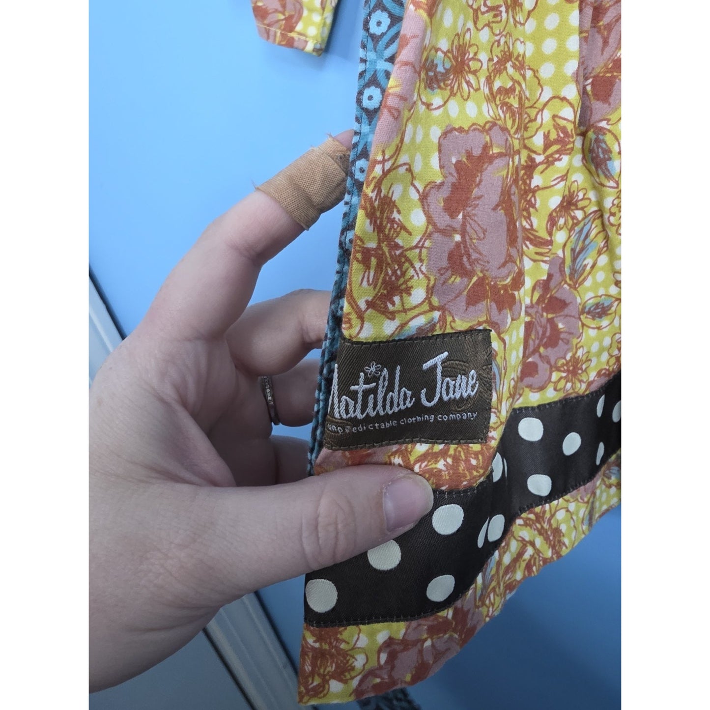 Matilda Jane (You and Me) Lovely West Palm Peasant Top -Size 8