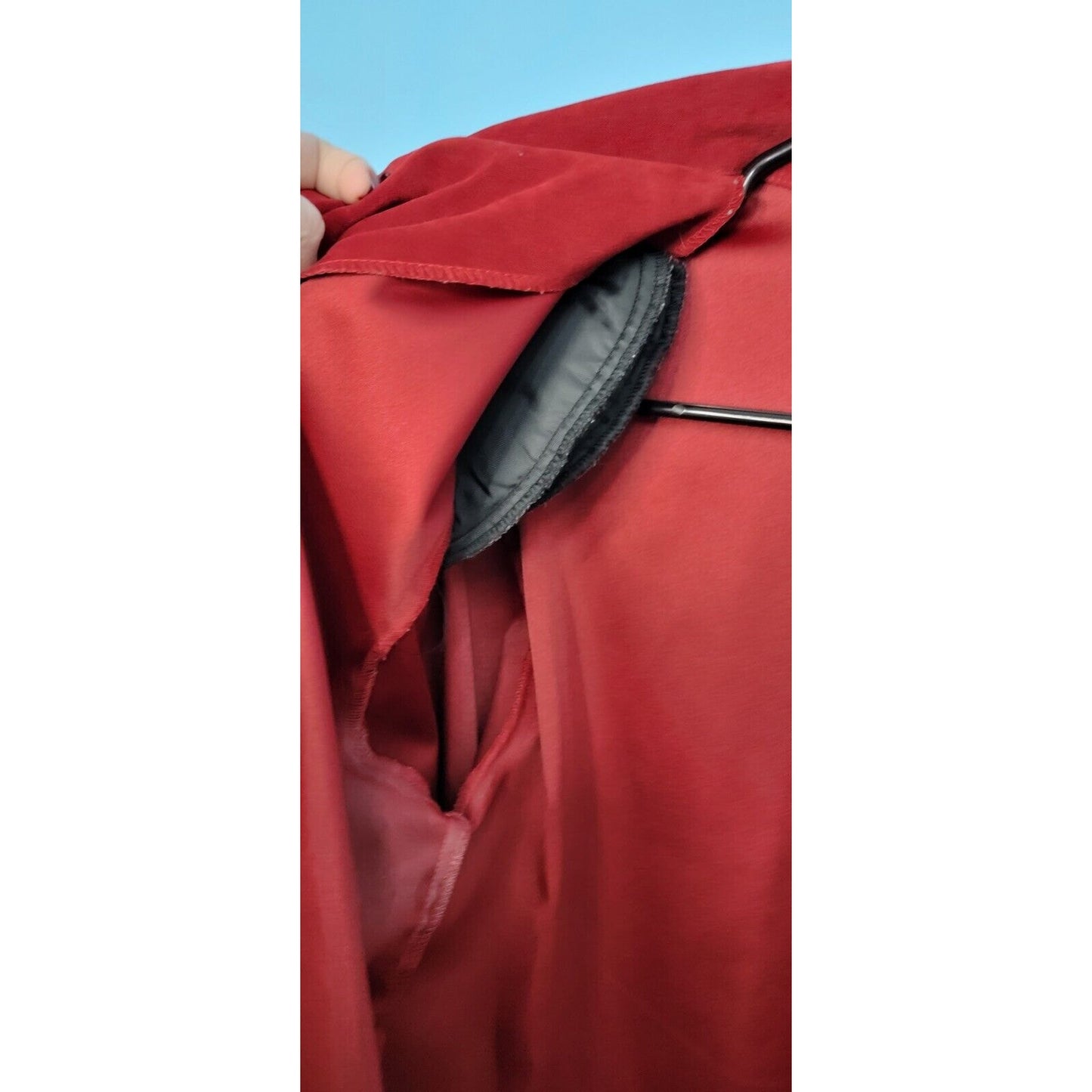 Briggs New York Medium Red Long Sleeve Button Down Women's Blazer Jacket