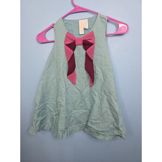 Matilda Jane Paint By Numbers All Wrapped Up Bow Dress Linen Tween Size 6