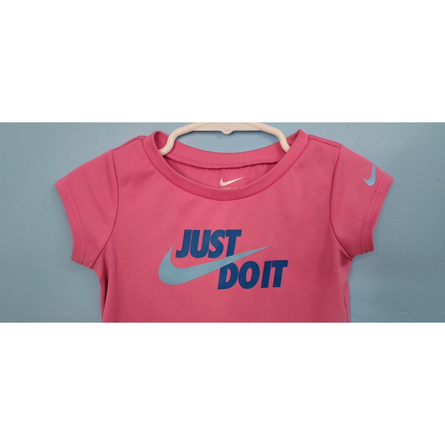 Girls 18 Months Pink Nike Dri- Fit 'Just Do It' Tee