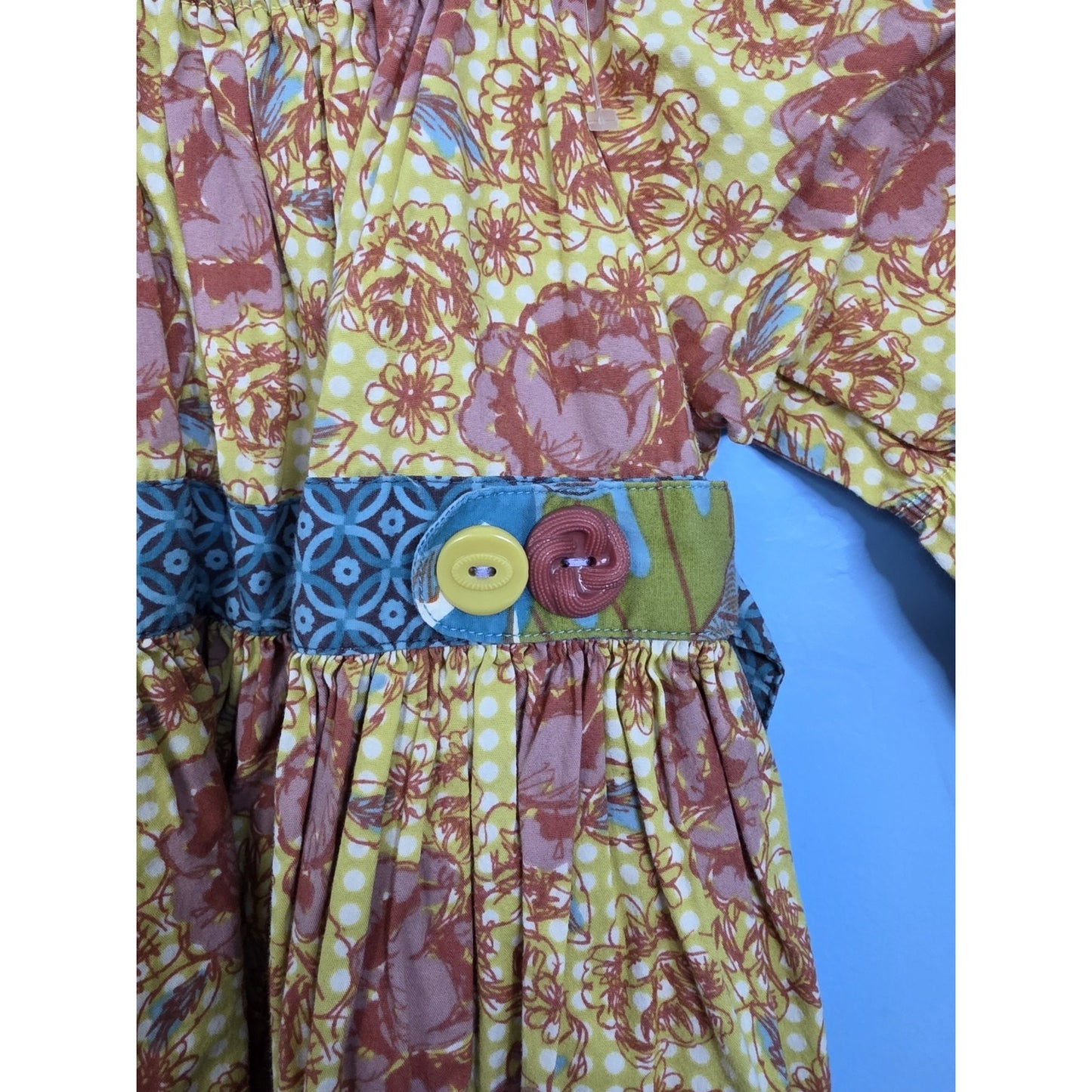Matilda Jane (You and Me) Lovely West Palm Peasant Top -Size 8