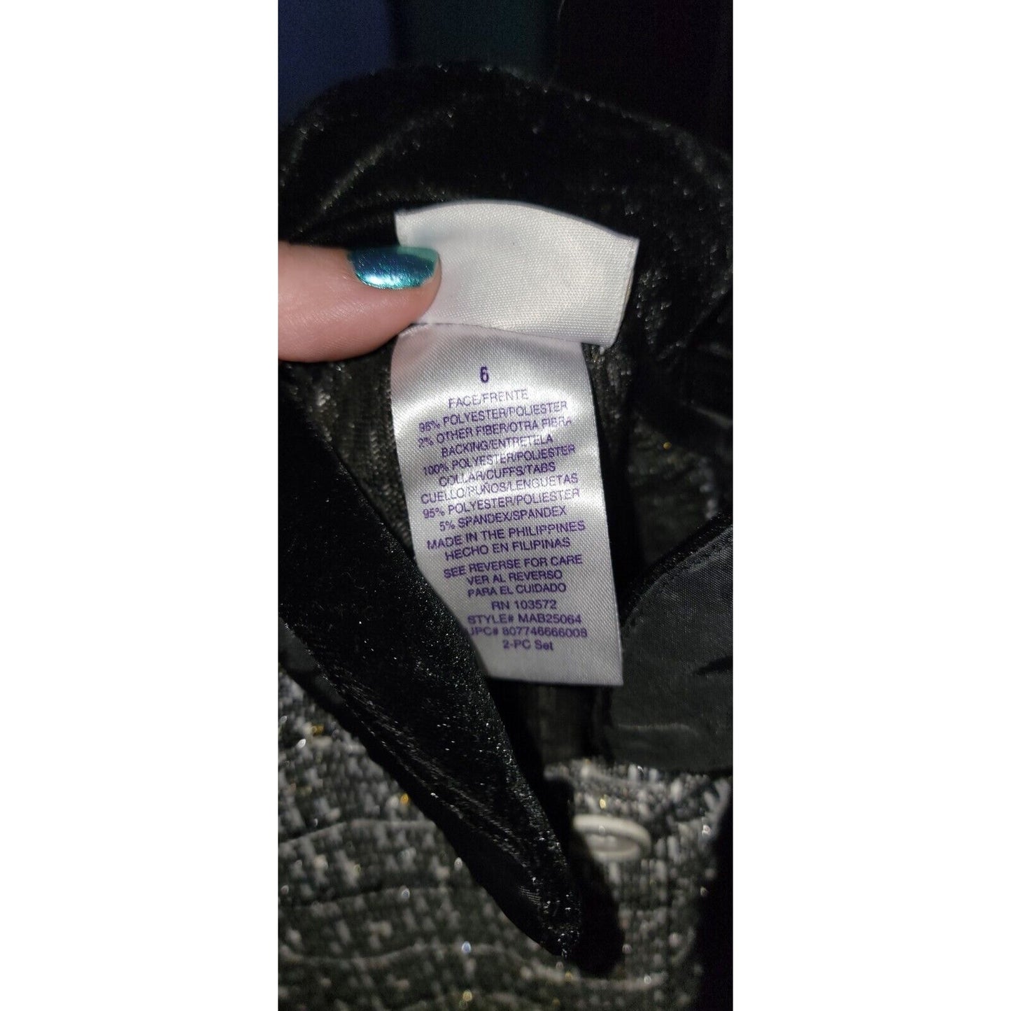 Blueberi Boulevard Black And White Tweed Button Front Pleated Jacket Size 6