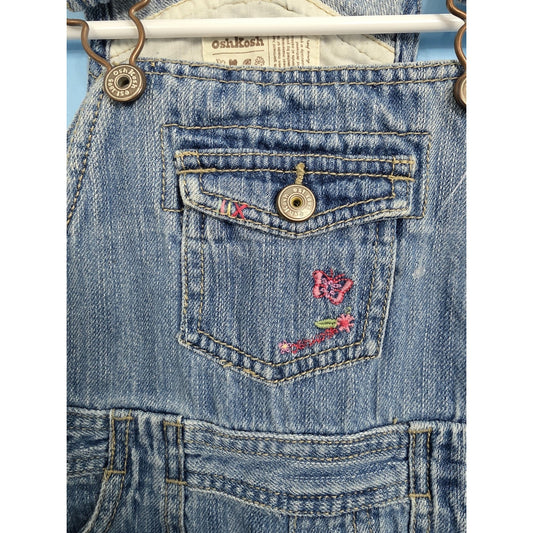 Oshkosh B’gosh Embroidered Vestbak Denim Dress Size 3T