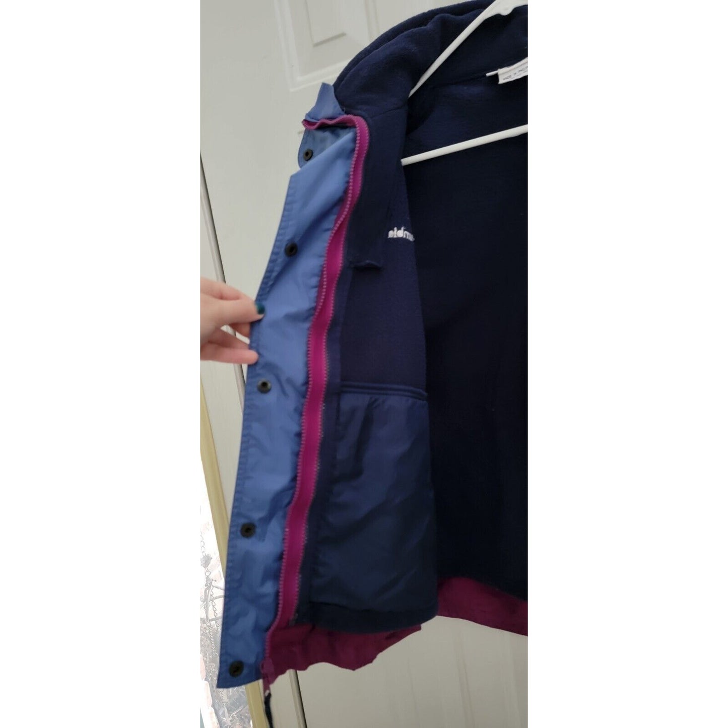 Kids Columbia Bugaboo Winter Coat Purple/Navy Blue Size 14/16